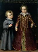 Cristofano Allori Portrait of Francesco and Caterina Medici Spain oil painting artist